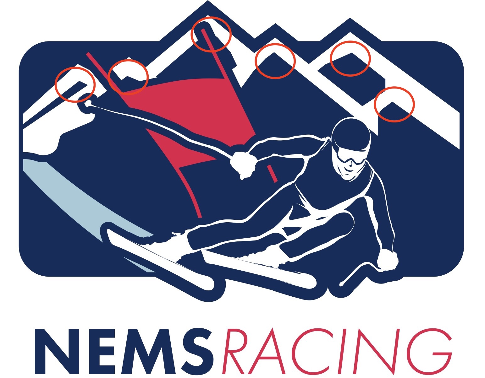 NEMS Racing Logo - State Peaks