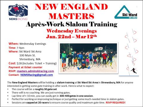 Apres Work SL Training Flyer